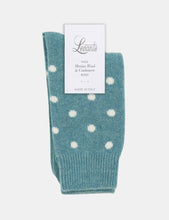 Load image into Gallery viewer, Levante Ilaria Spot Crew Sock - Sea Glass