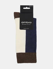 Load image into Gallery viewer, Ambra Men's Two Tone Crew Sock