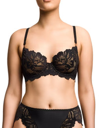 Sainted Sisters Zhara Black Balconette Bra