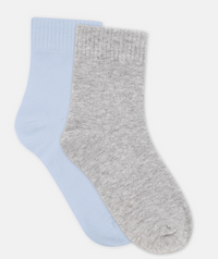 Ambra 2pp Rib Top Crew Sock