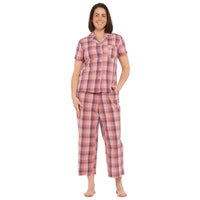 Sunset Gingham SS PJ Set